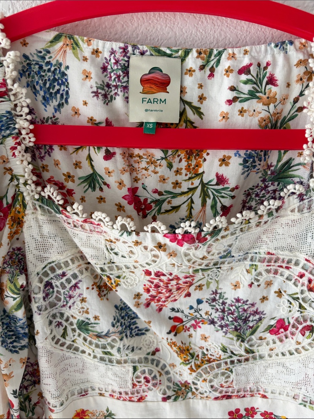 Farm Rio delicate forest scarves mini dress - Picture 8 of 9